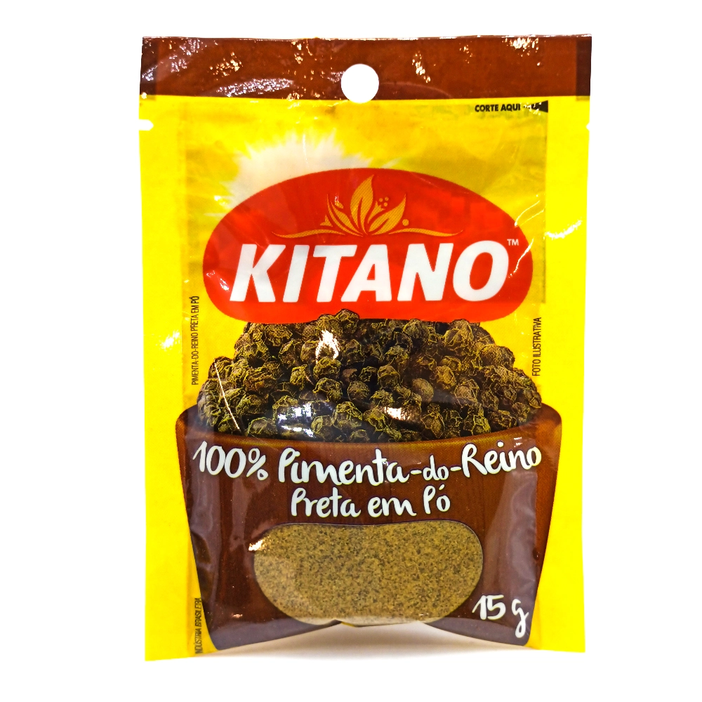 Pimenta Do Reino Pó Preta Kitano Pacote 15g