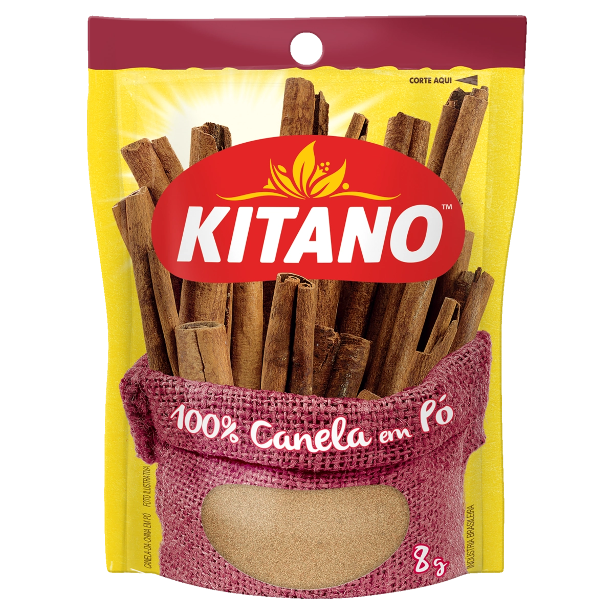 Canela Da China Pó Kitano Pacote 8g