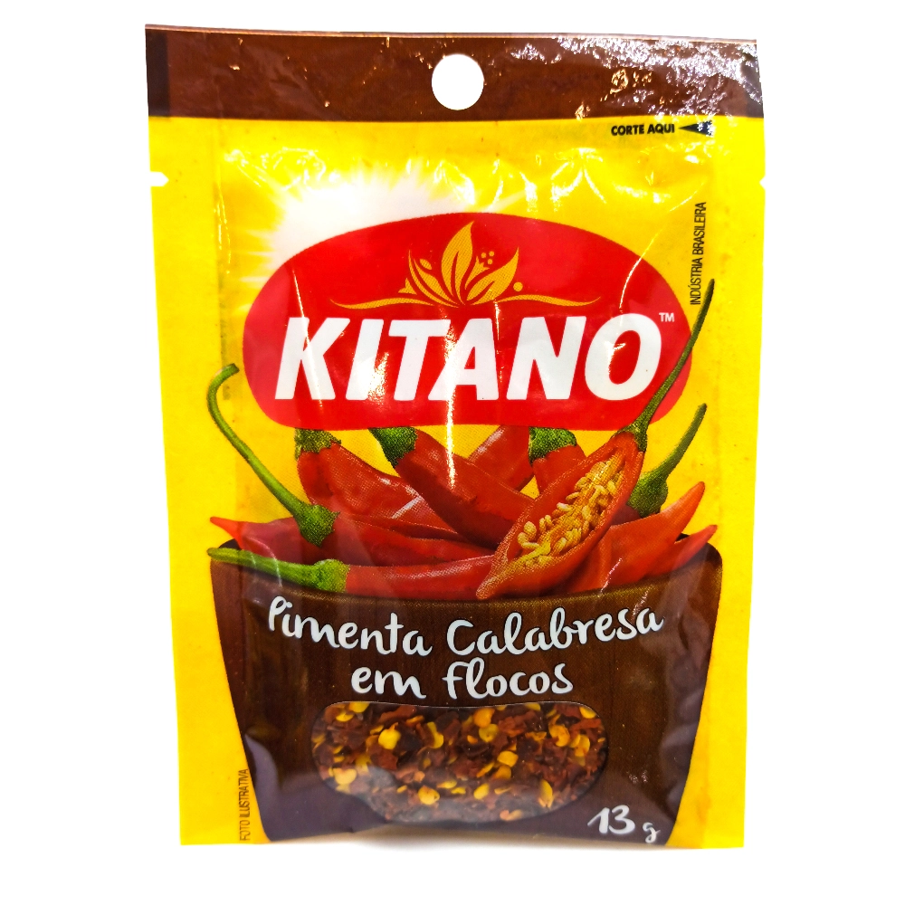 Pimenta Calabresa Em Flocos Kitano Pacote 13g