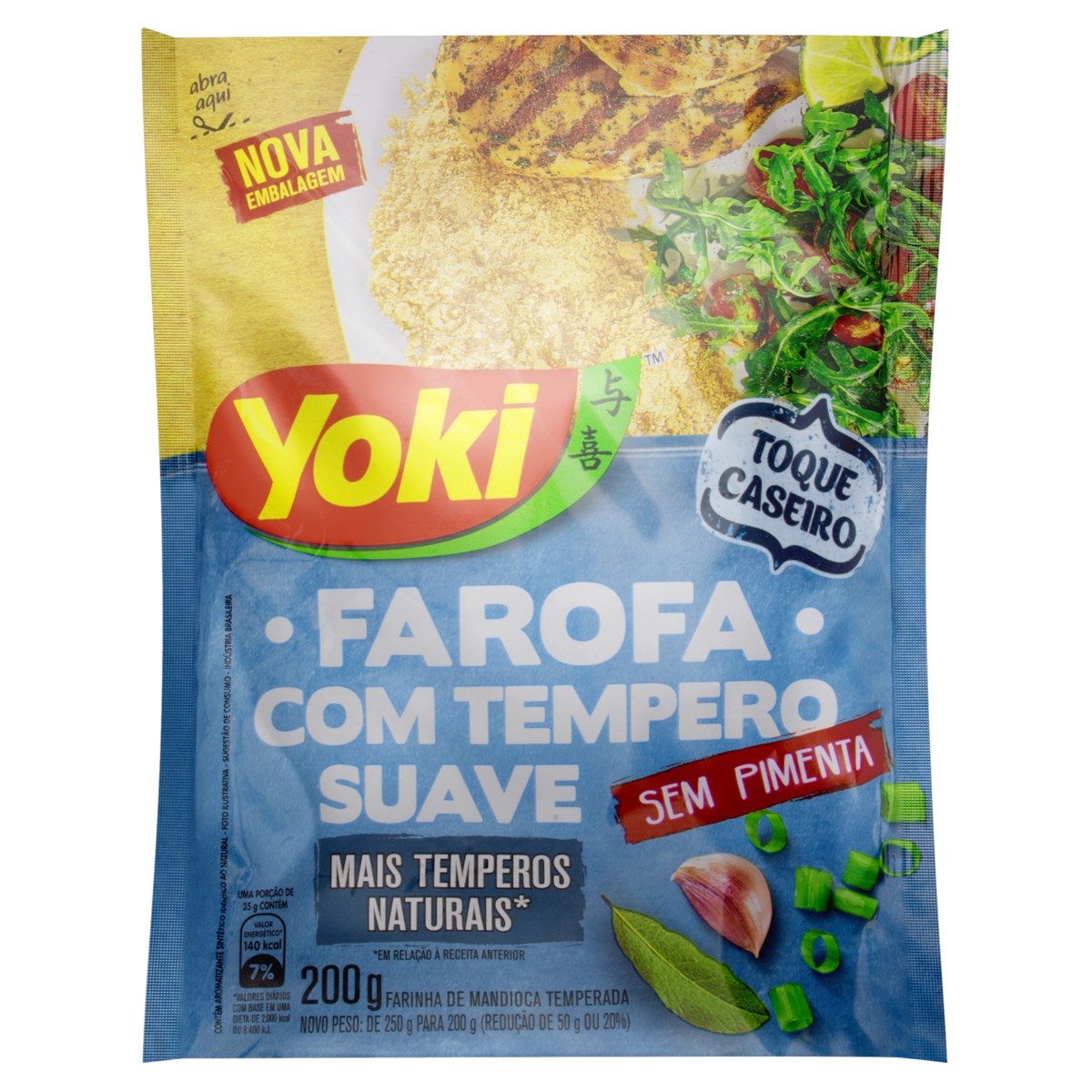 Farofa De Mandioca Suave Yoki Pacote 250g