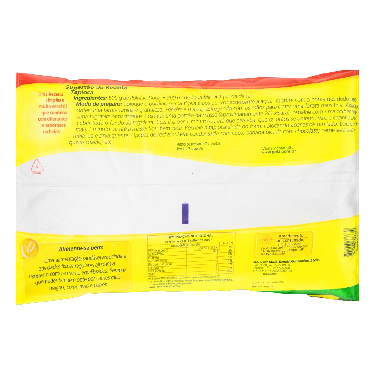 Polvilho Doce Tipo 1 Yoki Pacote 1kg