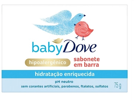 Sabonete Barra Hidratação Enriquecida Dove Baby Caixa 75g