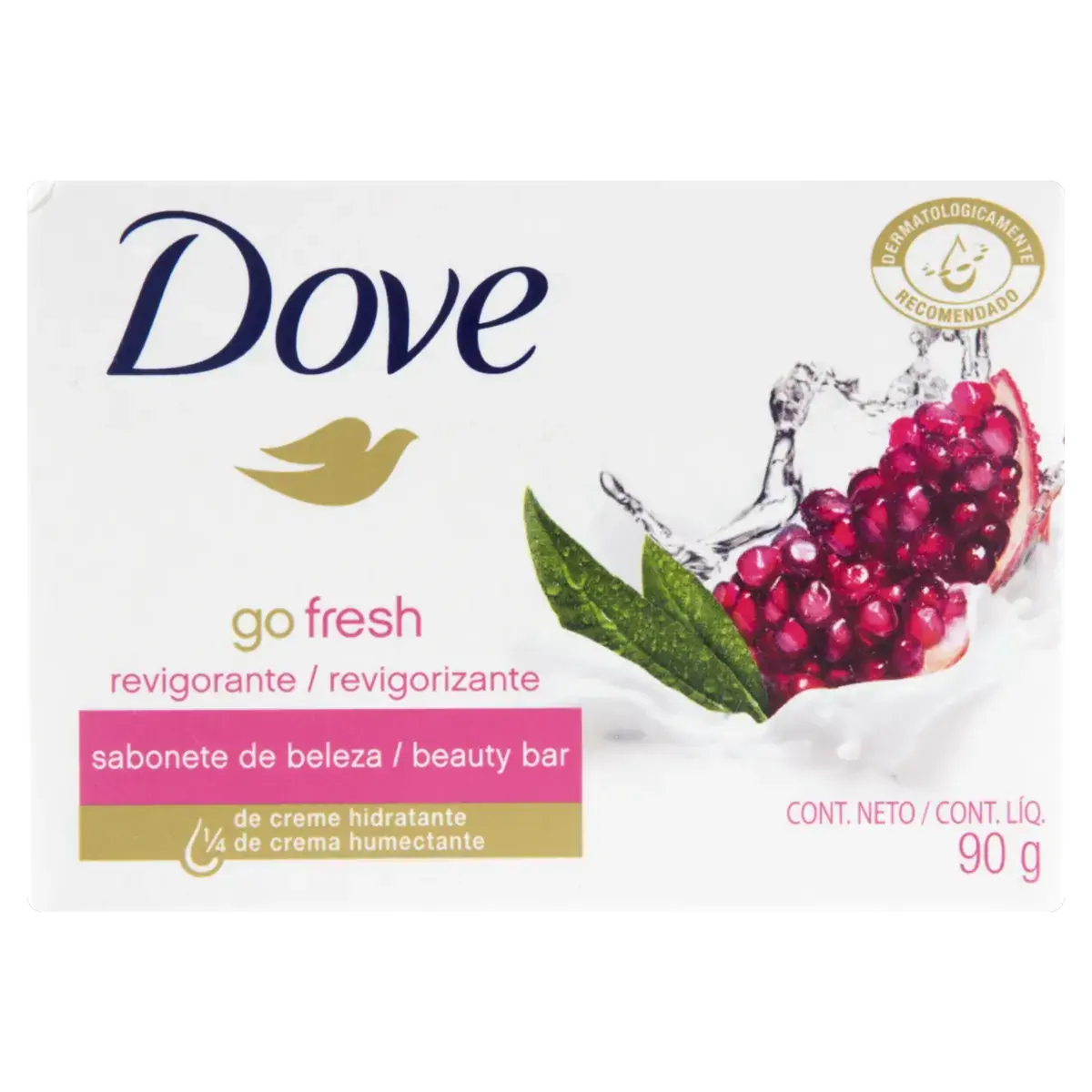Sabonete Barra Revigorante Perfume De Romã Verbena Dove Caixa 90g