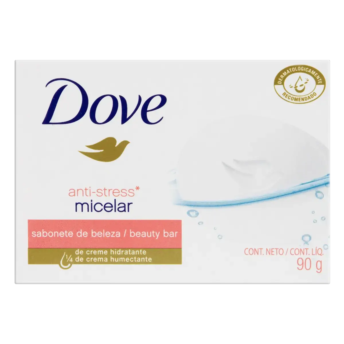 Sabonete Barra Anti Stress Micelar Dove Caixa 90g