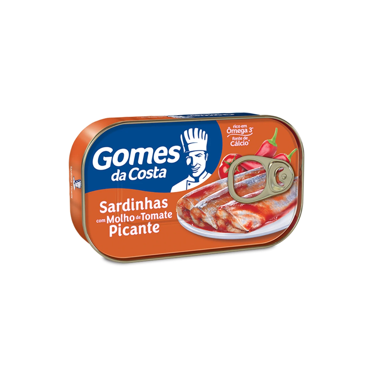 Sardinha Ao Molho De Tomate Picante Gomes Da Costa Lata 75g