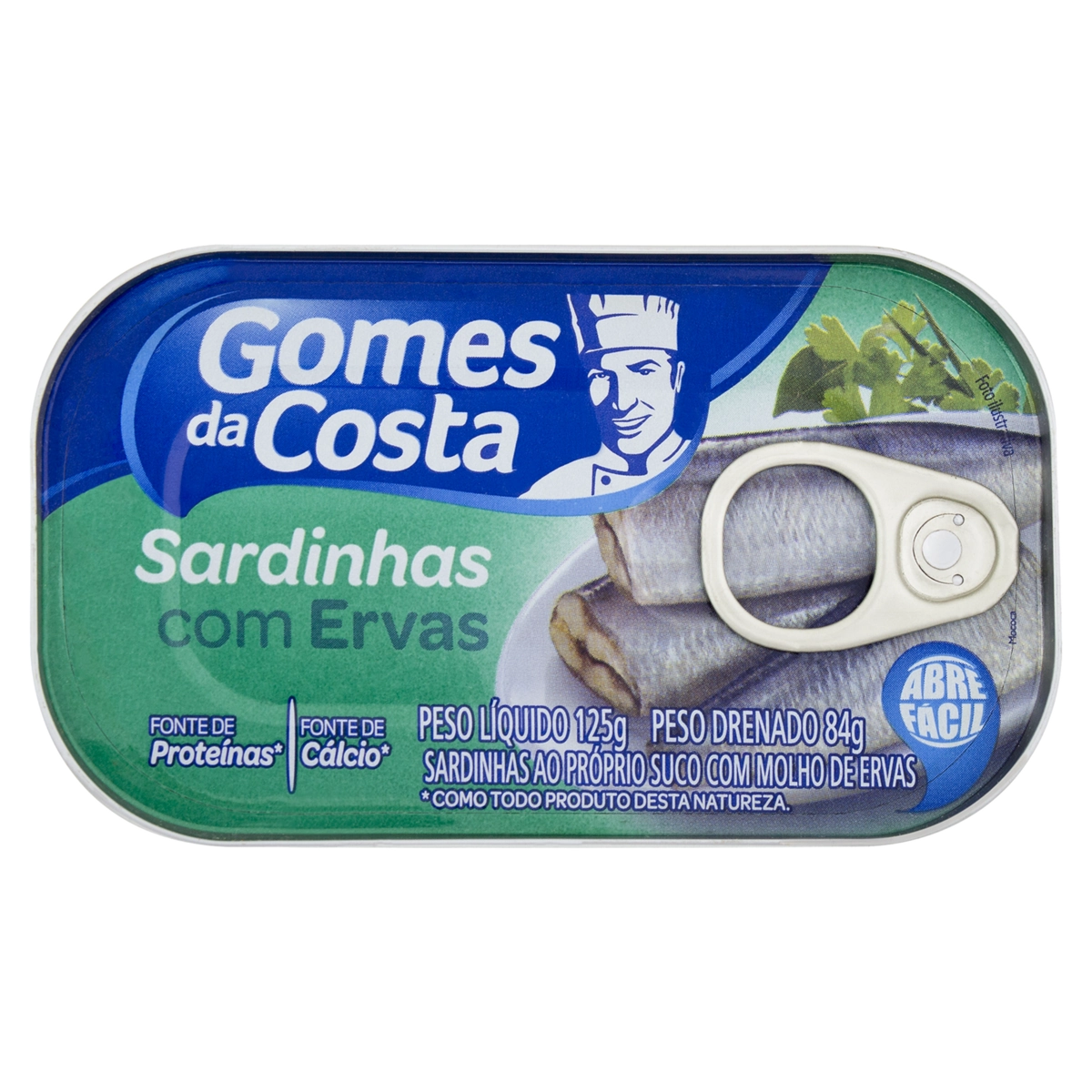 Sardinha Com Ervas Gomes Da Costa Lata 75g