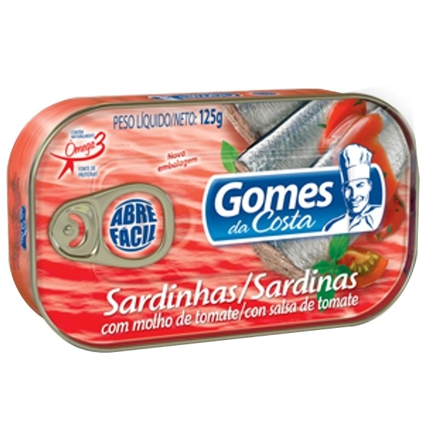Sardinha Com Molho De Tomate Gomes Da Costa Lata 75g