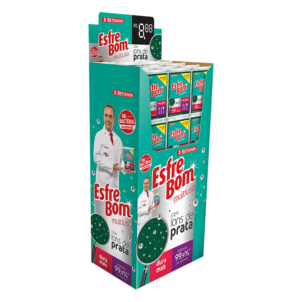Esponja Multiuso Esfrebom Leve 4 Pague 3 Unidades