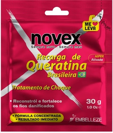 Recarga Queratina Capilar Novex Embelleze 30g