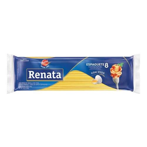 Macarrão De Sêmola Com Ovos Espaguete 8 Renata Pacote 500g