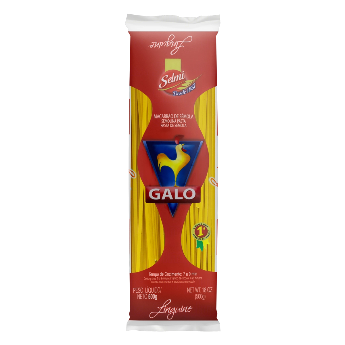 Macarrão De Sêmola Linguine Galo Pacote 500g