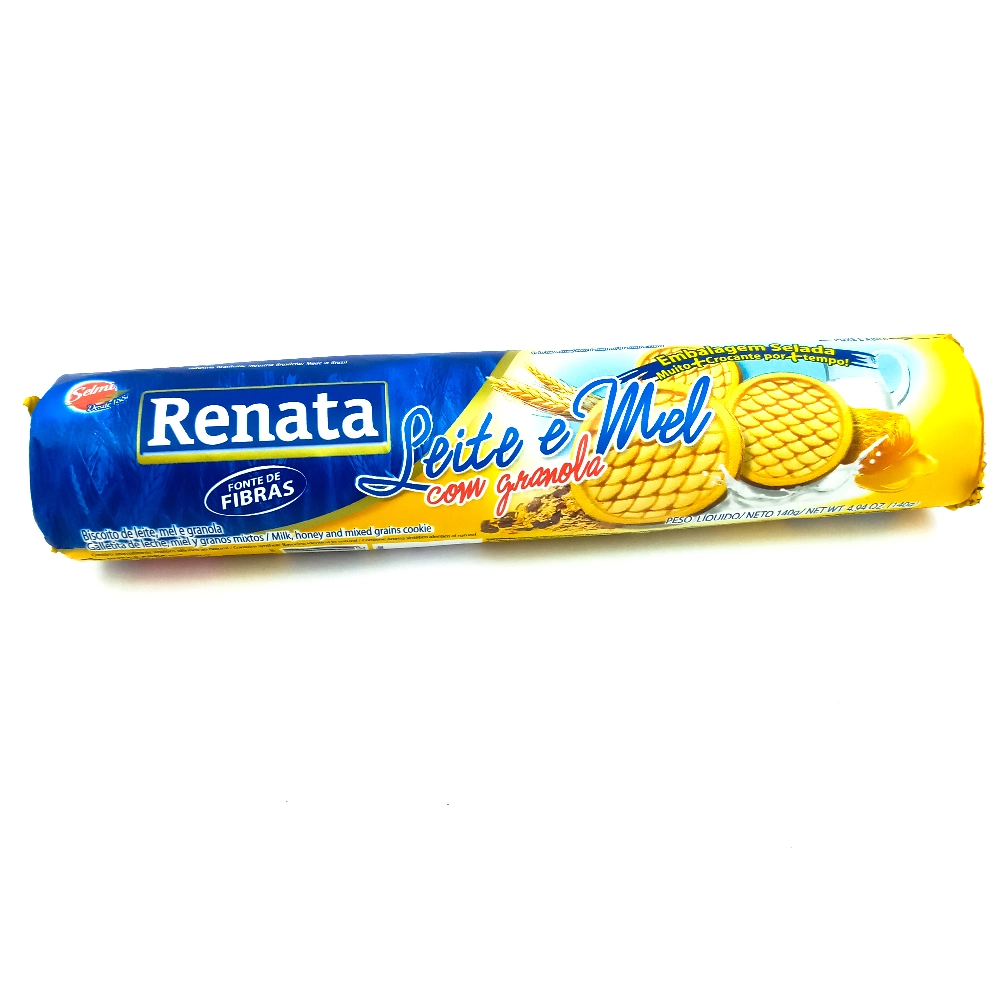 Biscoito Leite E Mel Com Granola Renata Pacote 140g