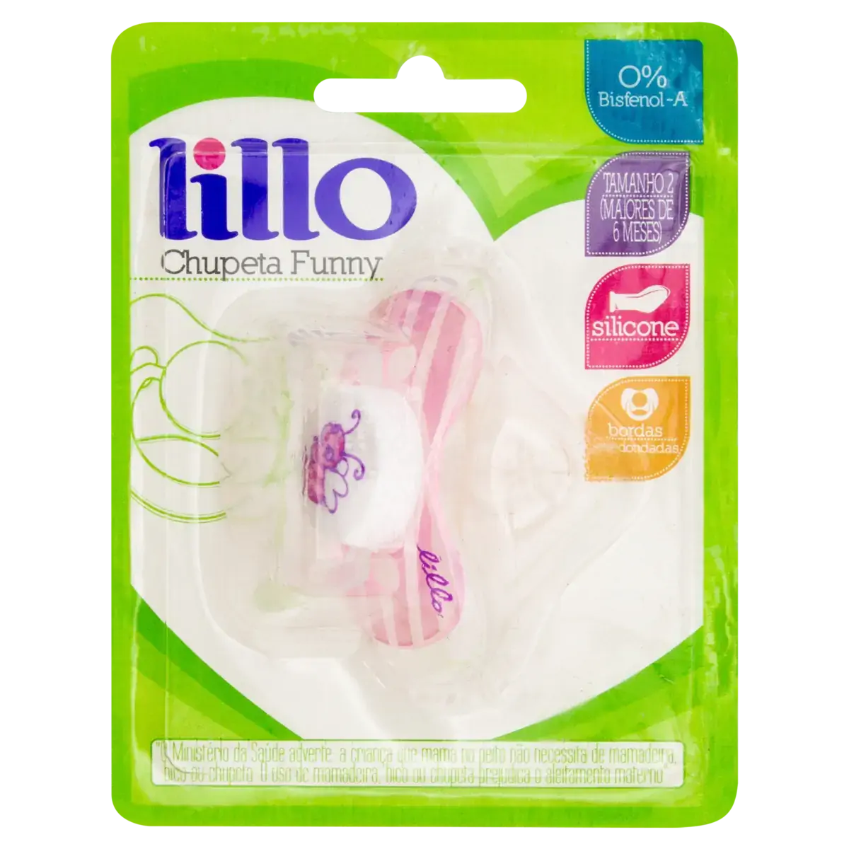 Chupeta Rosa Bichos Lillo Funny N 2