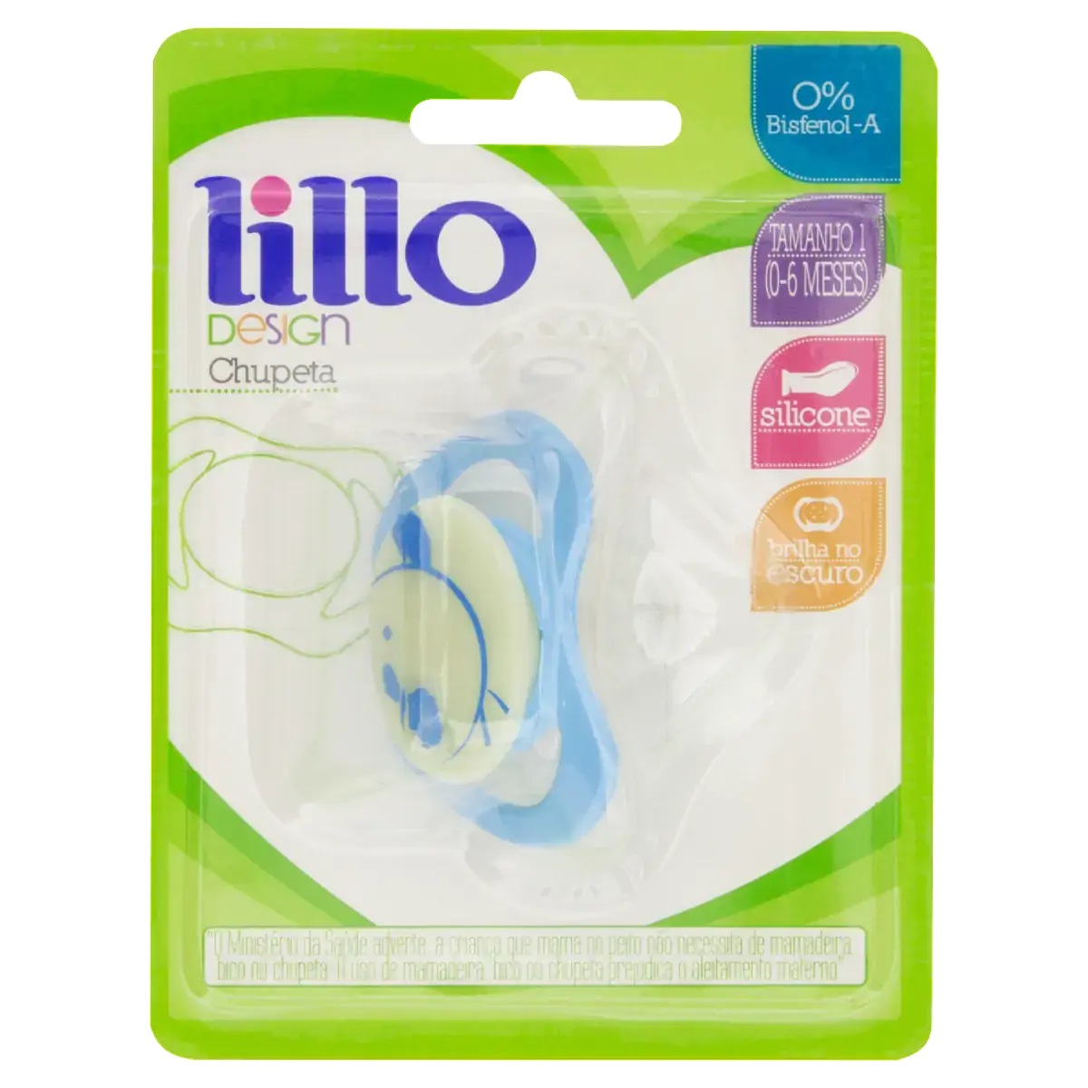 Chupeta Azul Lillo Design N 1