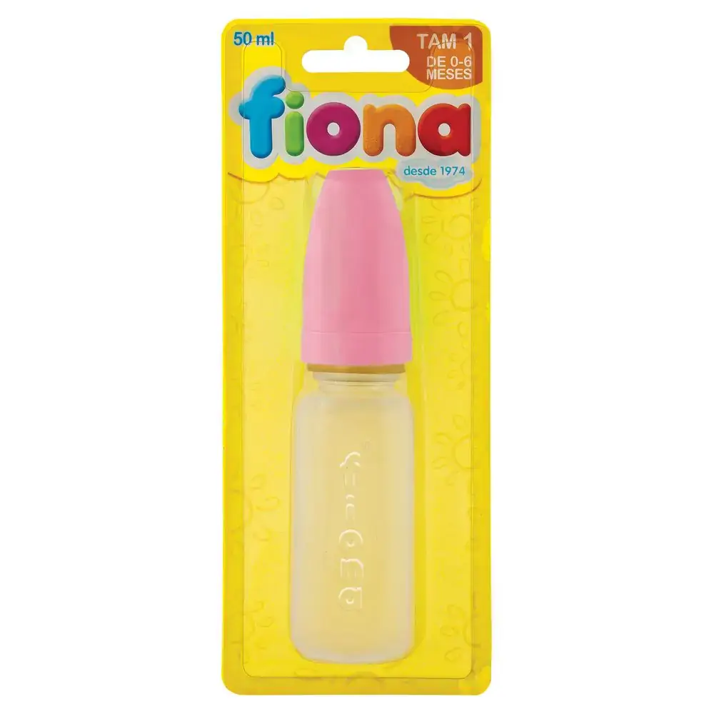 Mamadeira Mini Latex Mesclada Rosa Fiona