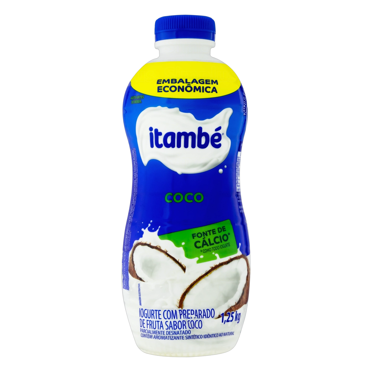 Iogurte Parcialmente Desnatado Coco Itambé Garrafa 1,15kg Embalagem Econômica