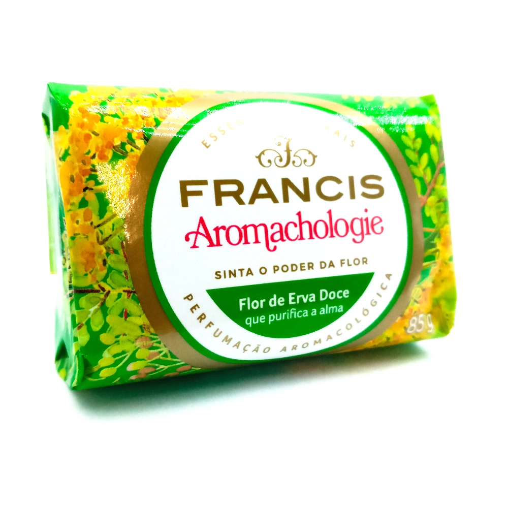Sabonete Barra Flor De Erva Doce Francis Aromachologie Envoltório 90g
