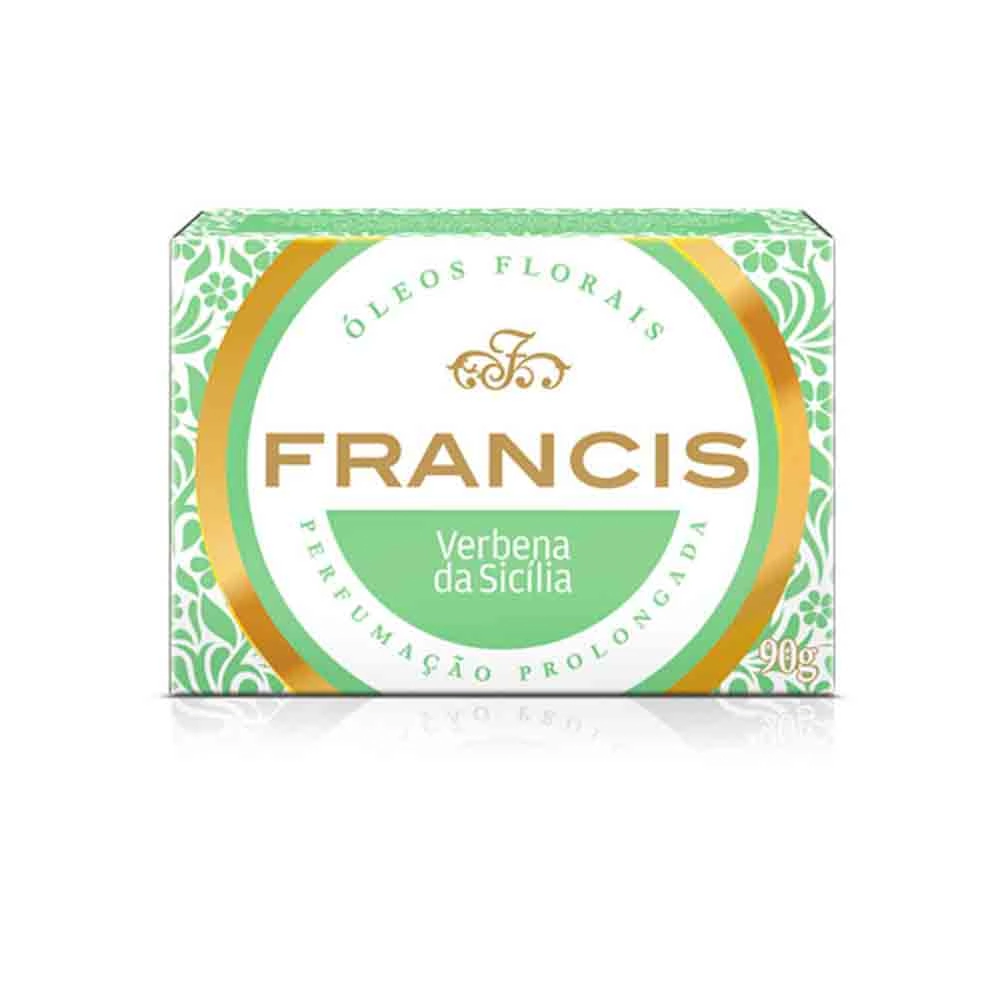 Sabonete Barra Vegetal Bambu E Musgo Francis Caixa 90g
