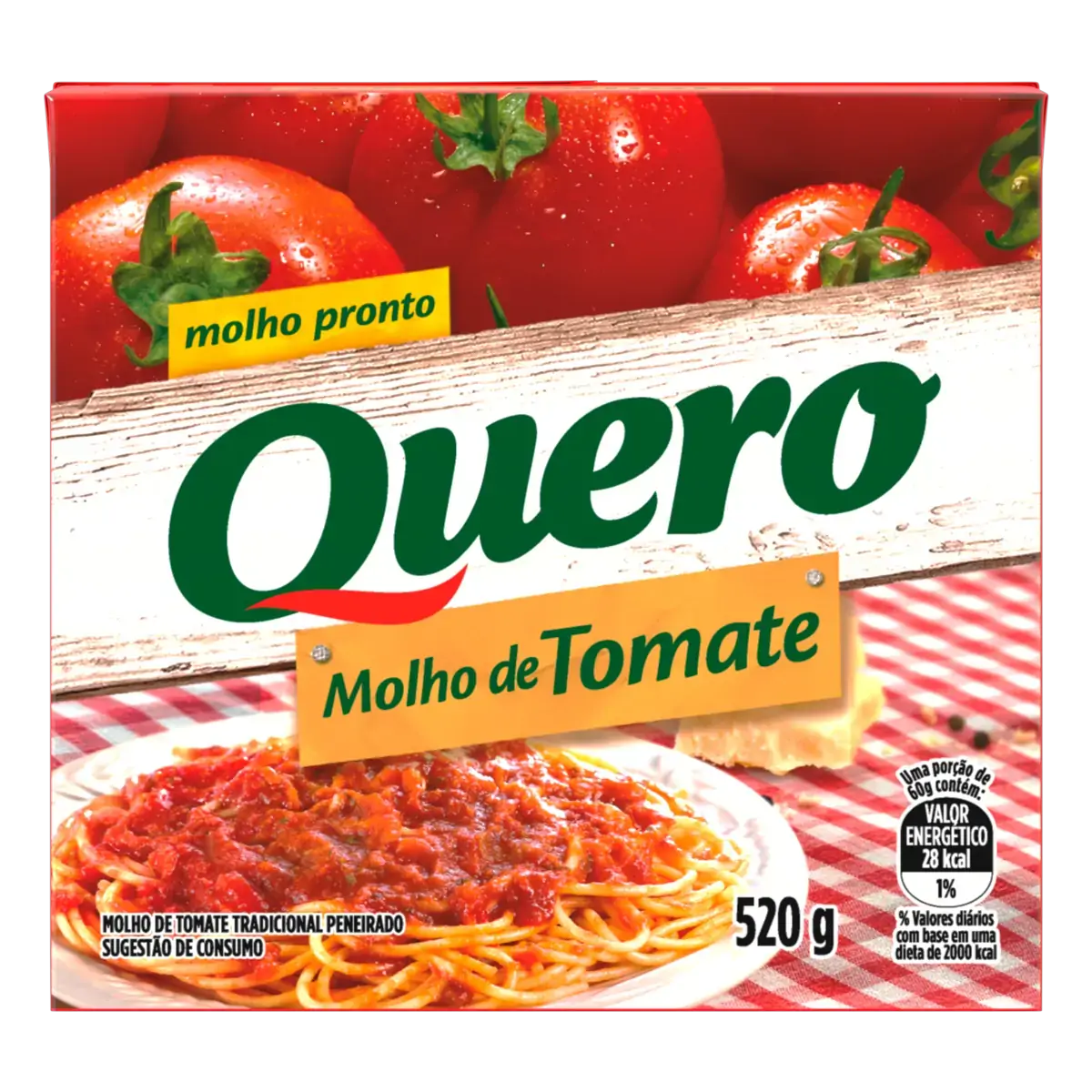 Molho De Tomate Quero Caixa 520g