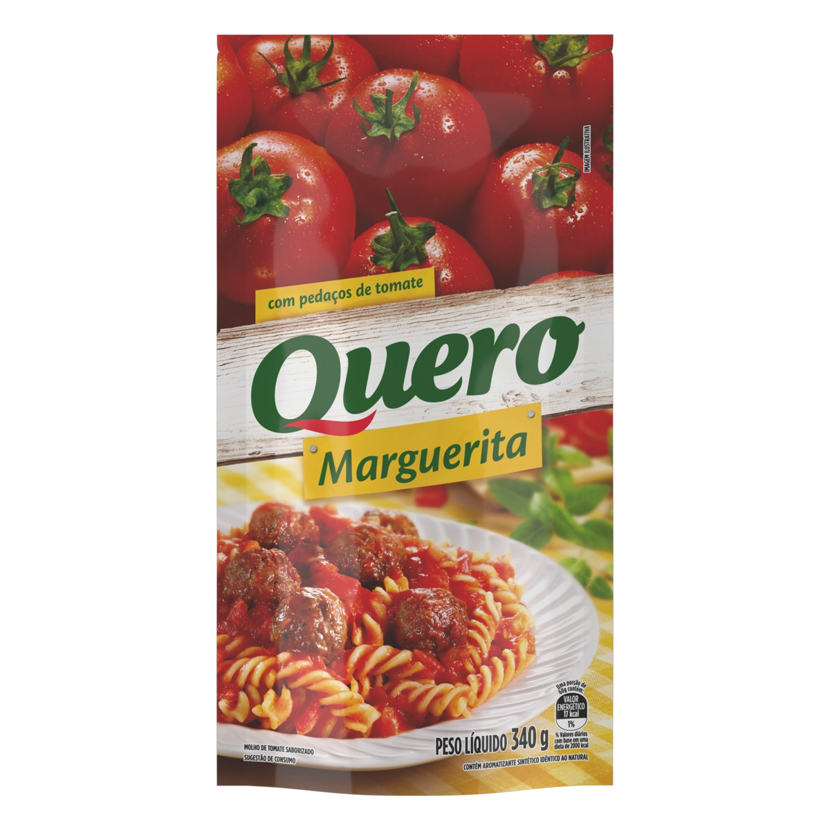 Molho De Tomate Marguerita Quero Sachê 340g
