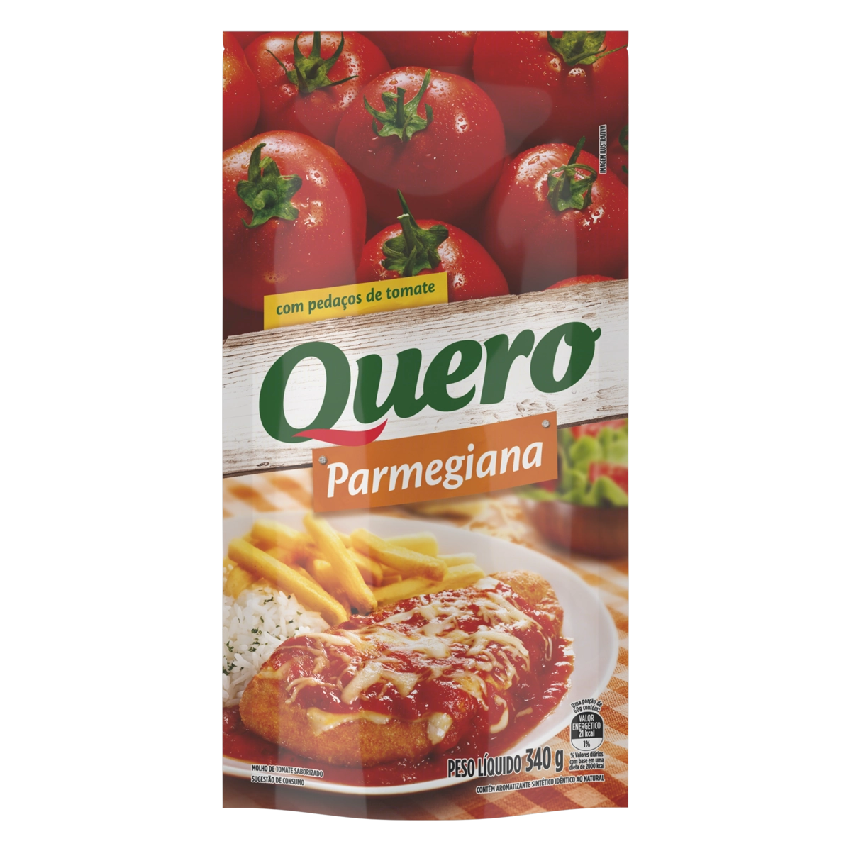 Molho De Tomate Parmegiana Quero Sachê 340g