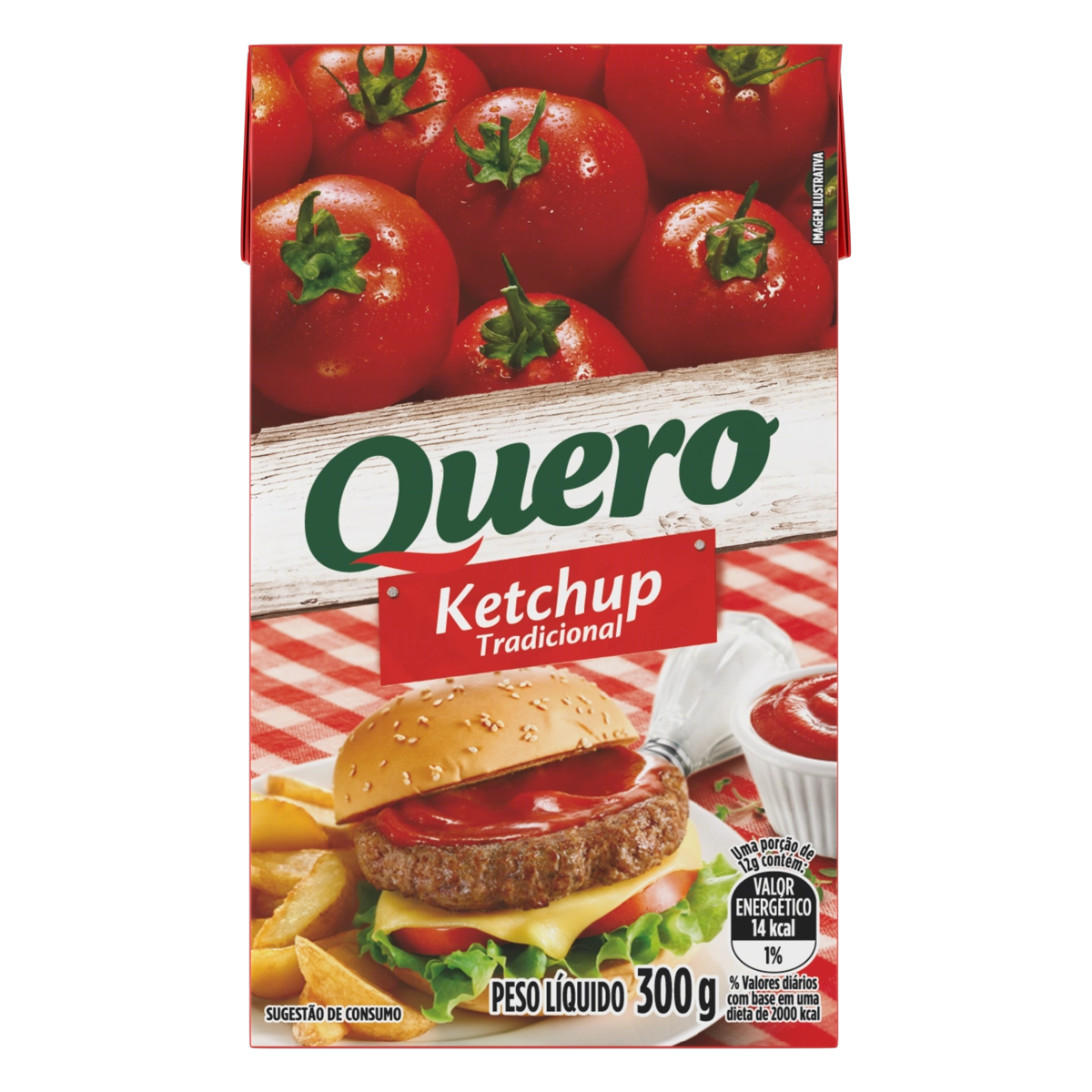 Catchup Quero Tradicional Tp 300g Cx C/ 24