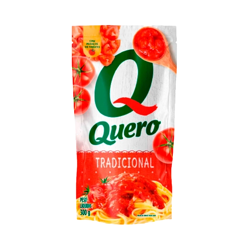 Molho De Tomate Tradicional Quero Sachê 340g