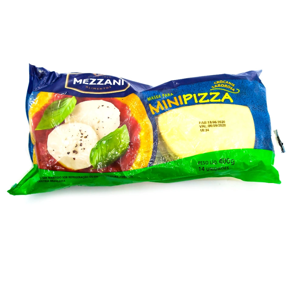 Massa Para Minipizza Mezzani Pacote 400g