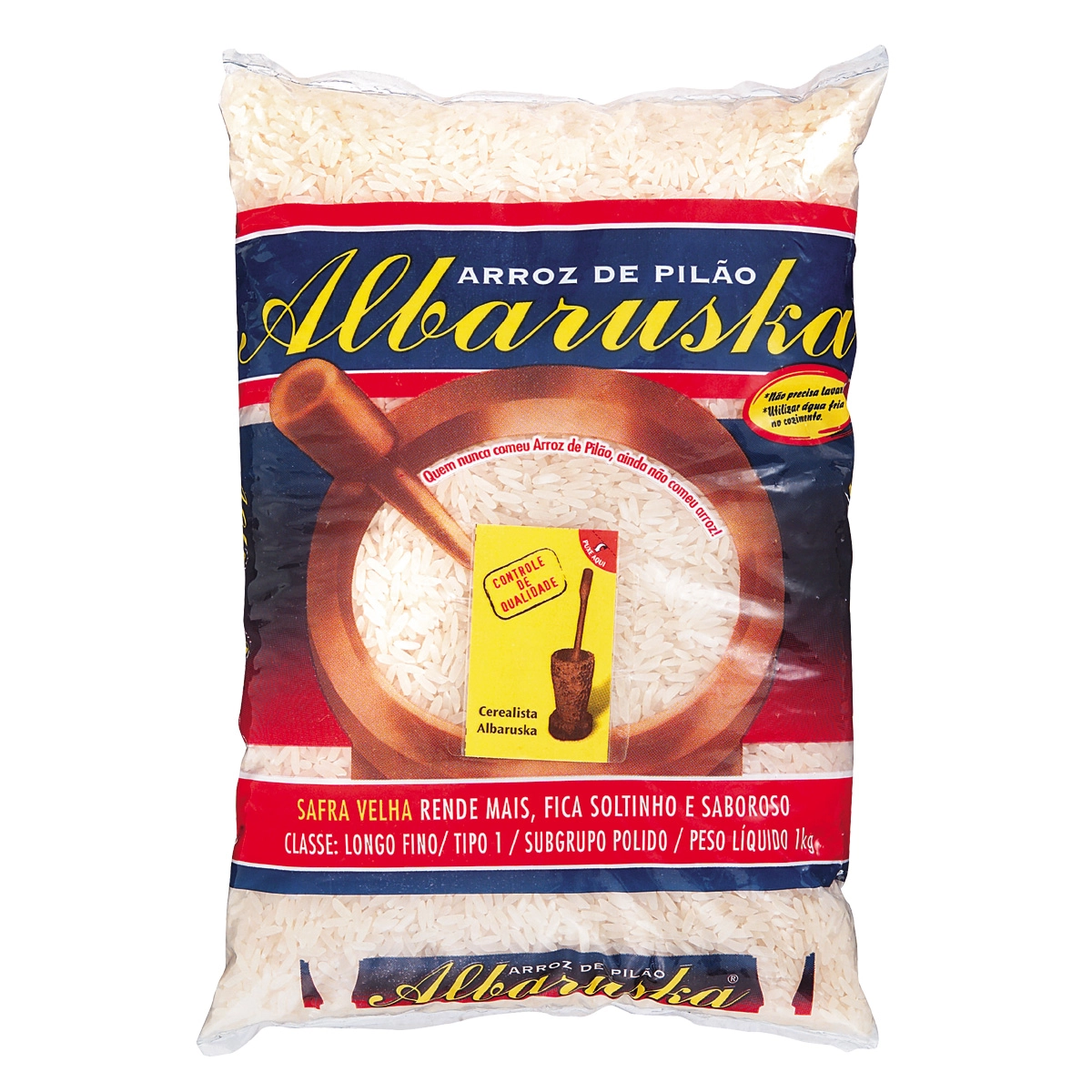 Arroz De Pilão Tipo 1 Albaruska Pacote 5kg