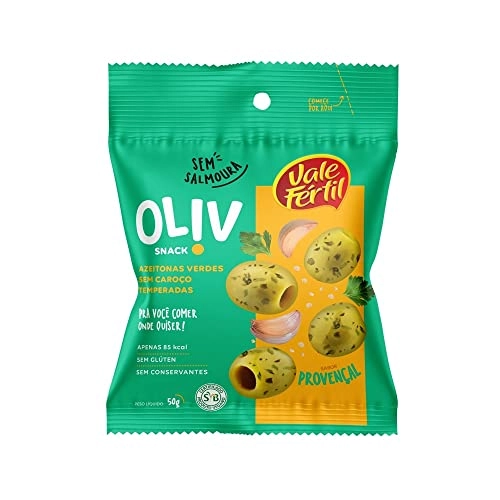 Snack De Azeitona Verde Provençal Vale Fértil Oliv Pacote 50g
