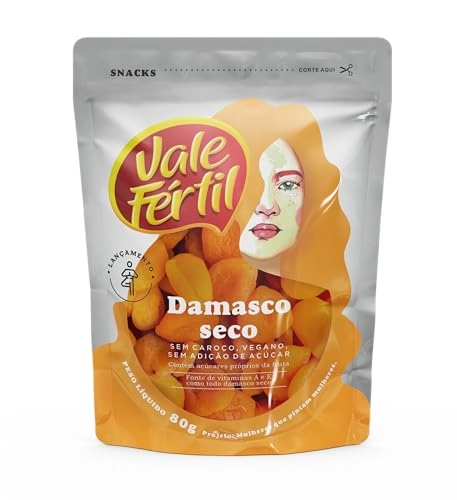 Damasco Seco Sem Caroço Vale Fértil 80g