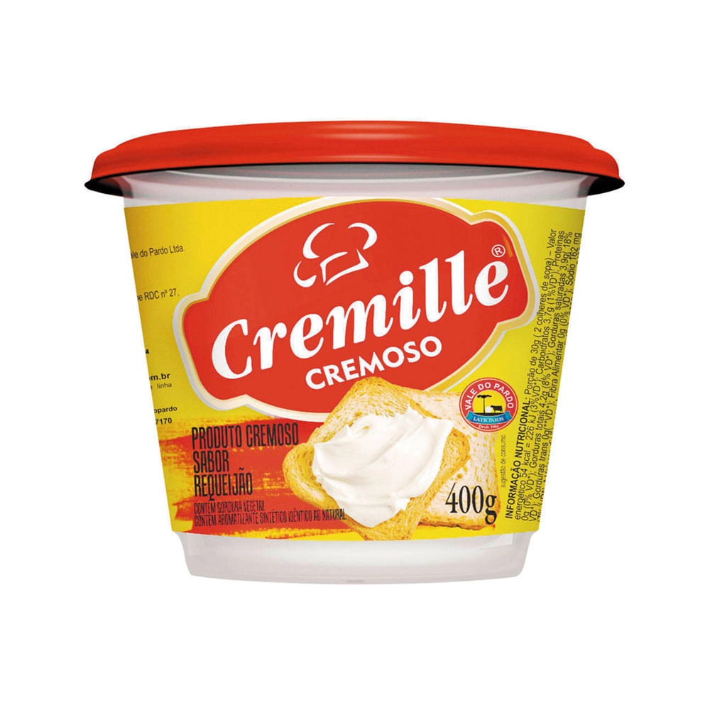 Requeijão Tradicional Cremille Copo 400g