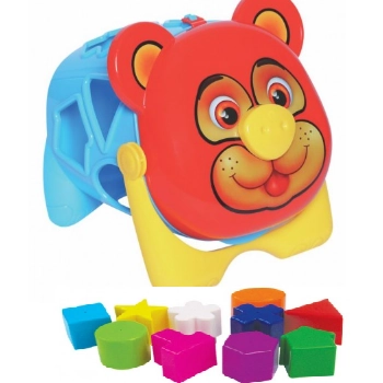 Brinquedo.didatico Urso Tomy C/blocos