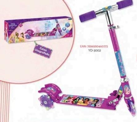 Patinete Etilux 3 Rodas Princesa Yd 3002