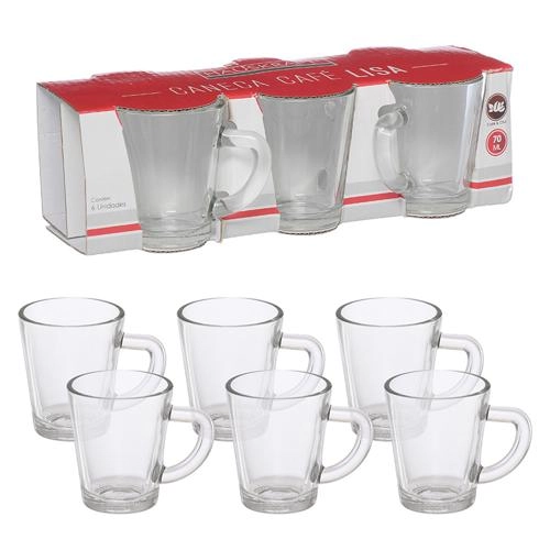 Conj Canecas Hauskraft Cafe Lisa 6pc Un
