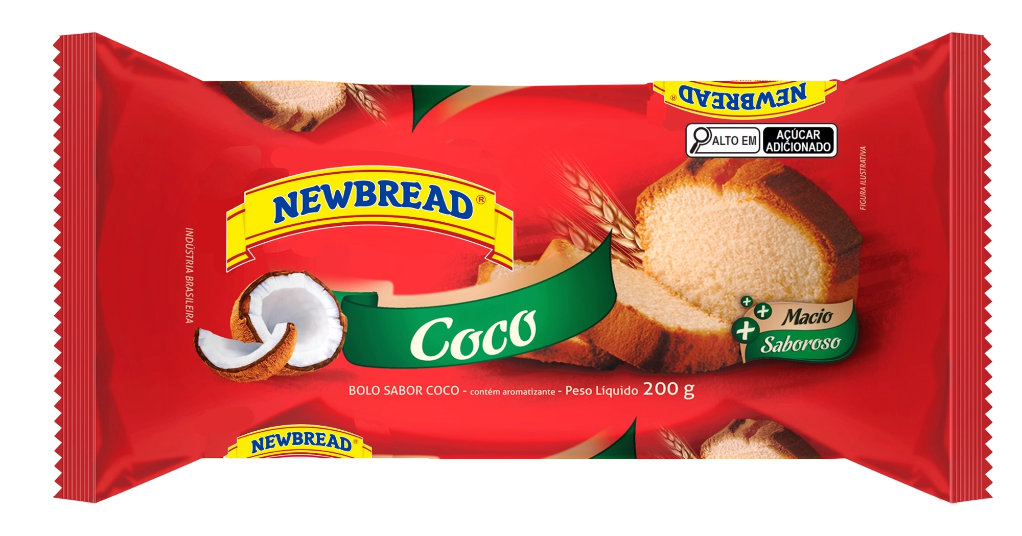 Bolo Newbread Coco