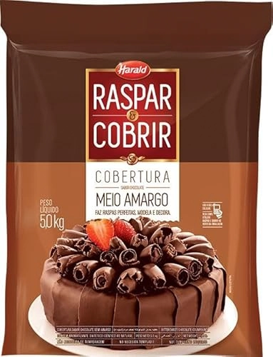 Cobertura Harald Confeiteiro Fracionado Chocolate Meio Amargo 5kg