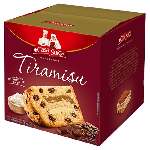 Panettone Tiramisu Casa Suíça Caixa 550g