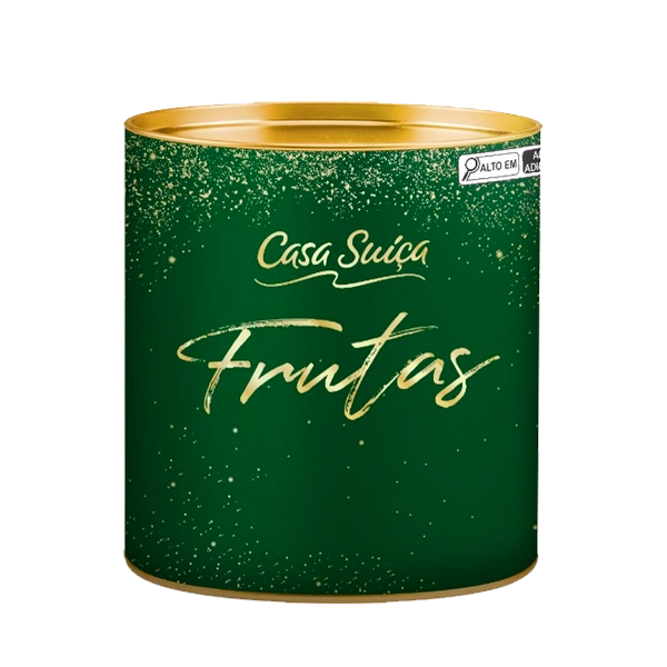 Panettone Com Frutas Cristalizadas E Uvas Passas Casa Suíça Exclusiva Lata 1kg