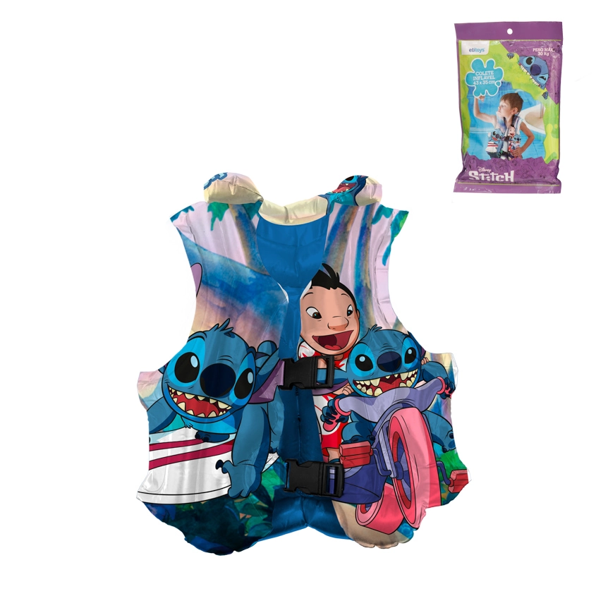 Colete Inflavel Stitch 43x35cm Ref.dyin 241 Etilux