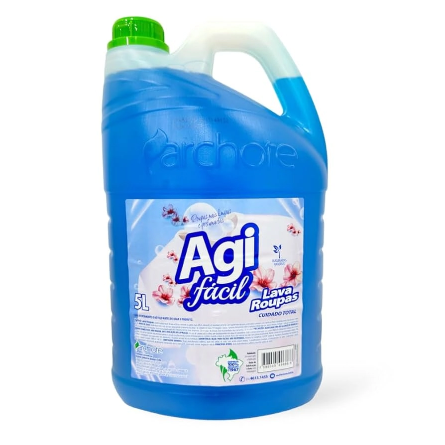 Lava Roupas Agi Facil 5 Lt Cuidado Total