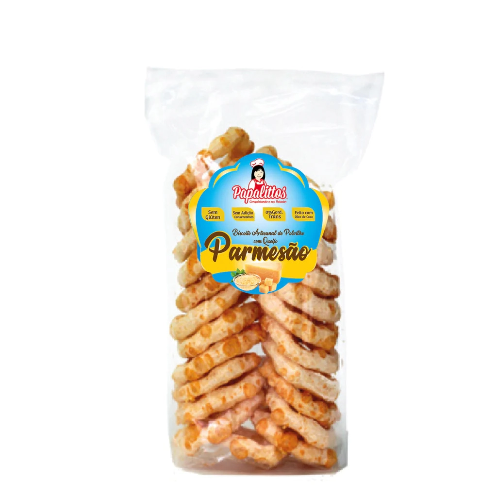 Bisc Pol Parmesao Papalittos 65g