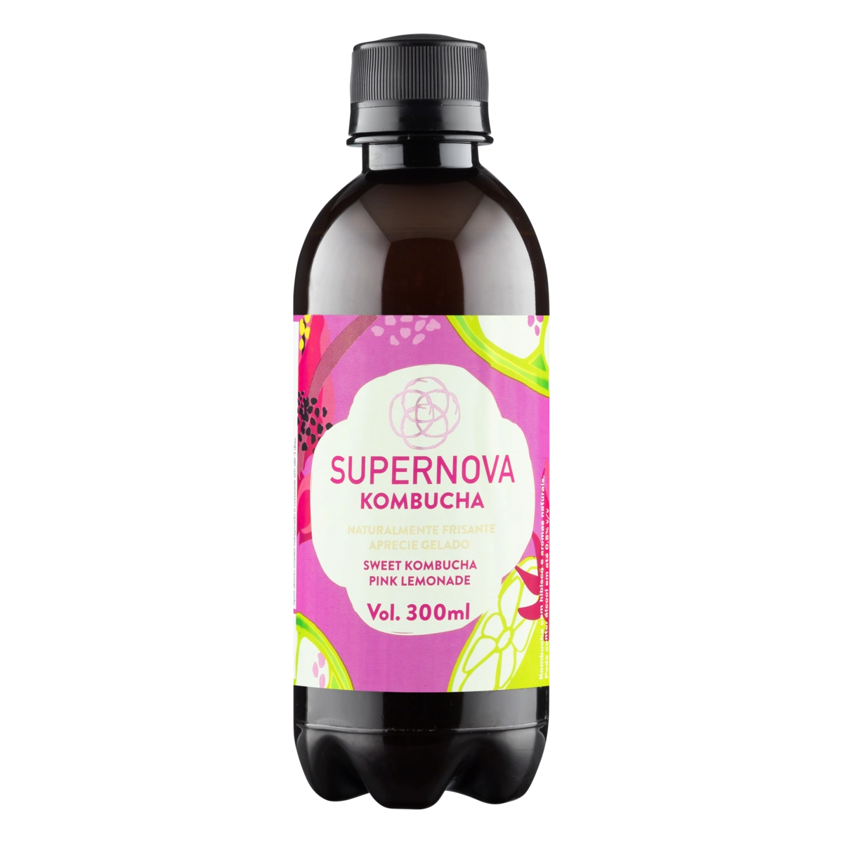 Kombucha Sweet Pink Lemonade Supernova Garrafa 300ml