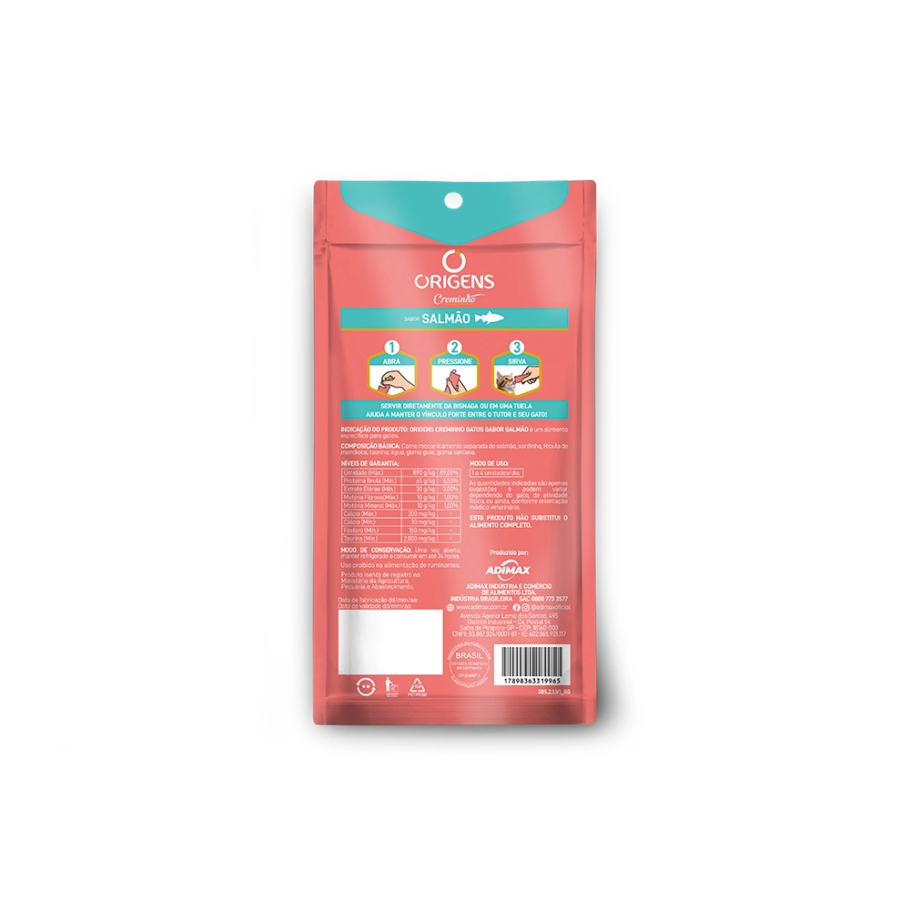 Origens Creminho Salmao 15g C/4 Unid