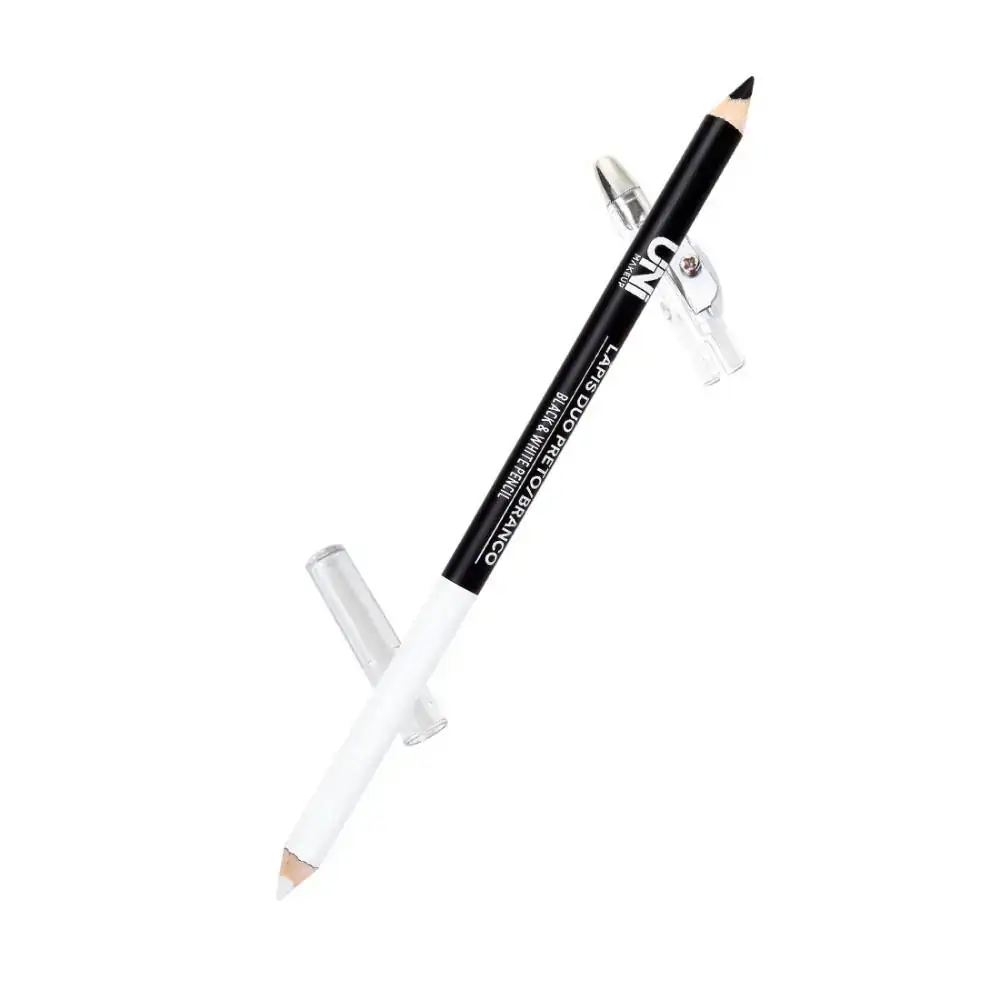 Lapis Delineador Unimakeup Duo Preto E Branco 1un