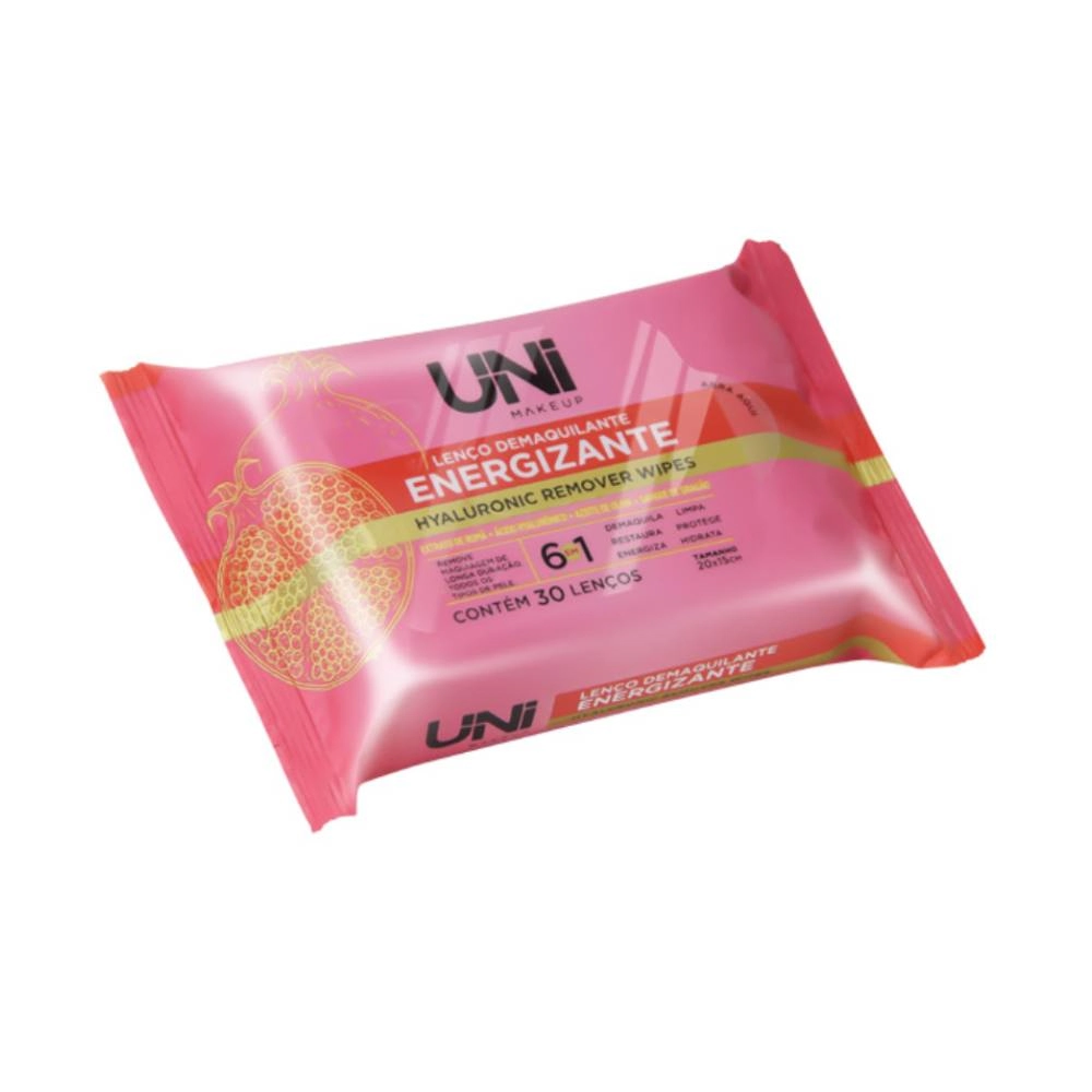 Lenco Demaquilante Unimakeup Energizante Hyaluronic Remover 30un