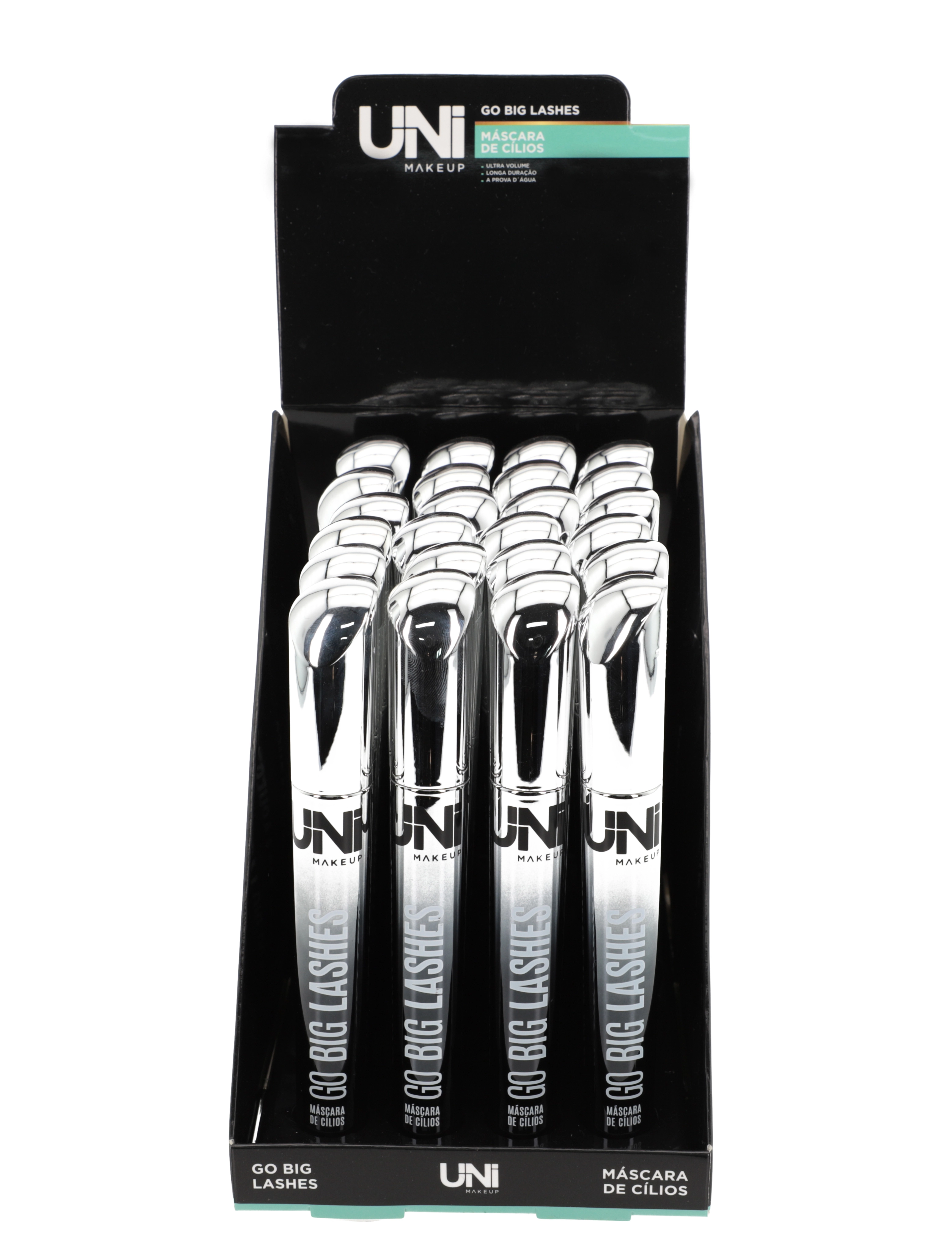 Mascara De Cilios Unimakeup Ultra Volume Longa Duracao A Prova Dagua 8ml