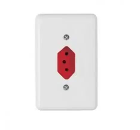 Tom Ilumi Fixa Emb.bip.2p T 20a 250v Vermelha C/ Pl