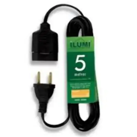 Extensao Cordao Ilumi Paral. 5m 10a 250v Pt