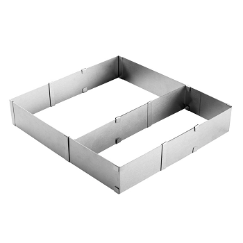 Molde E Cortador Ajustavel Qua/ret Inox Cromus